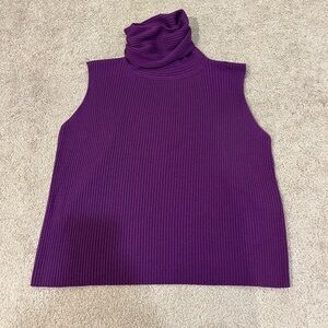Eileen Fisher Sleeveless Cowl Neck Sweater